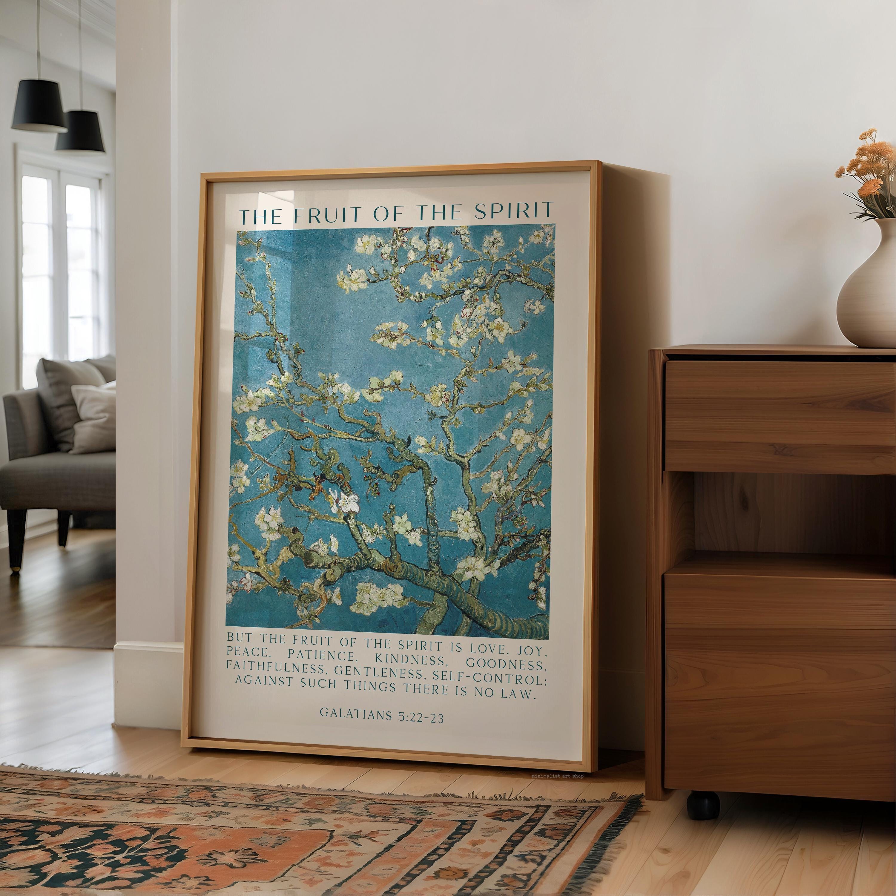 Fruit of the Spirit, Galatians 5:22•23, Vincent van Gogh Almond Blossoms, Art Print