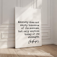 Anxiety Quote Print, Charles Spurgeon Quote, Inspirational Wall Art, Mental Wellness Decor, Encouragement Gift