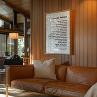 Love is Patient, is Kind. • 1 Corinthians 13:4-8 Art Print • Wedding Gift