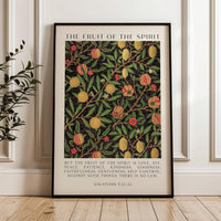 Fruit of the Spirit, But the fruit of the Spirit is love, joy, peace, patience, kindness, Galatians 5:22•23, Typography Art Print