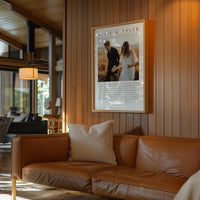 Personalized Wedding Anniversary Prayer with Photo and Names - Art Print