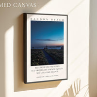 Bandon Beach Oregon Print by Jessie Dysart, Coastal Photography & Haiku Typography Art