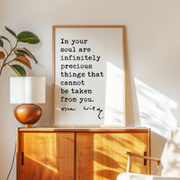 In Your Soul, Oscar Wilde Quote, Typography Wall Art Print
