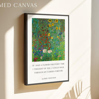 Alfred Tennyson Quote, If I Had a Flower, Romantic Flower Wall Art