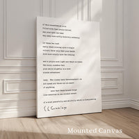 of this sunset(which is so filled with fear people bells) by E.E. Cummings Poem Typography Art Print (1925)