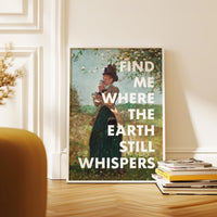 Find Me Where The Earth Still Whispers, The Yellow Jacket by Winslow Homer, Jessie Dysart Poem, Art Print, Nature Lover