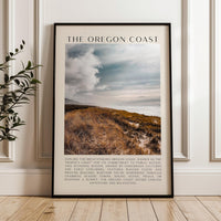 The Oregon Coast Typography Art Print, Sitka Sedge, Cape Kiwanda, Photo, Travel, The People's Coast