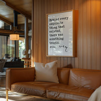 Behind every exquisite thing that existed, there was something tragic. • Oscar Wilde Quote • The Picture of Dorian Gray • Art Print (1891)