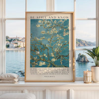 Be Still and Know Art Print, Vincent van Gogh Almond Blossom, Psalm 46 Bible Verse