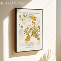 Fruit of the Spirit, Is love, joy, peace, patience, kindness, Galatians 5:22•23, Art Print