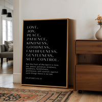 Galatians 5:22-23 Fruit of the Spirit Print, Christian Wall Art, Bible Verse Decor