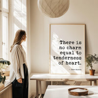 There Is No Charm Equal To Tenderness of Heart, Jane Austen Quote, Typography Art Print, Wedding, Anniversary, Emma • Gift (1815)