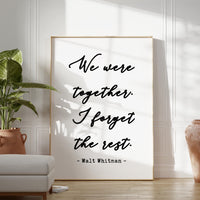 a picture of a quote on a wall in a living room