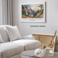 Tower Falls and Sulphur Mountain, Yellowstone by Thomas Moran 1874 Art Print