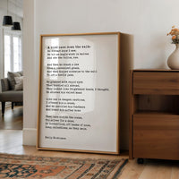A Bird Came Down the Walk, Emily Dickinson Poem, Typography Art Print