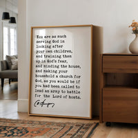 Charles Spurgeon Wall Art, Christian Parenting Quote, Motherhood Print, Faith Family Decor, Christian Gift