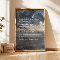 The Dream Keeper by Langston Hughes, Typography Art Print, Inspirational (1926)