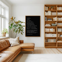 Galatians 5:22-23 Fruit of the Spirit Print, Christian Wall Art, Bible Verse Decor