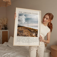 The Oregon Coast Typography Art Print, Sitka Sedge, Cape Kiwanda, Photo, Travel, The People's Coast
