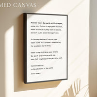 Find me where the earth still whispers, among tiny fields of sage grass solitude,, Jessie Dysart Poem, Art Print, Nature Lover