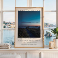 Bandon Beach Oregon Print by Jessie Dysart, Coastal Photography & Haiku Typography Art