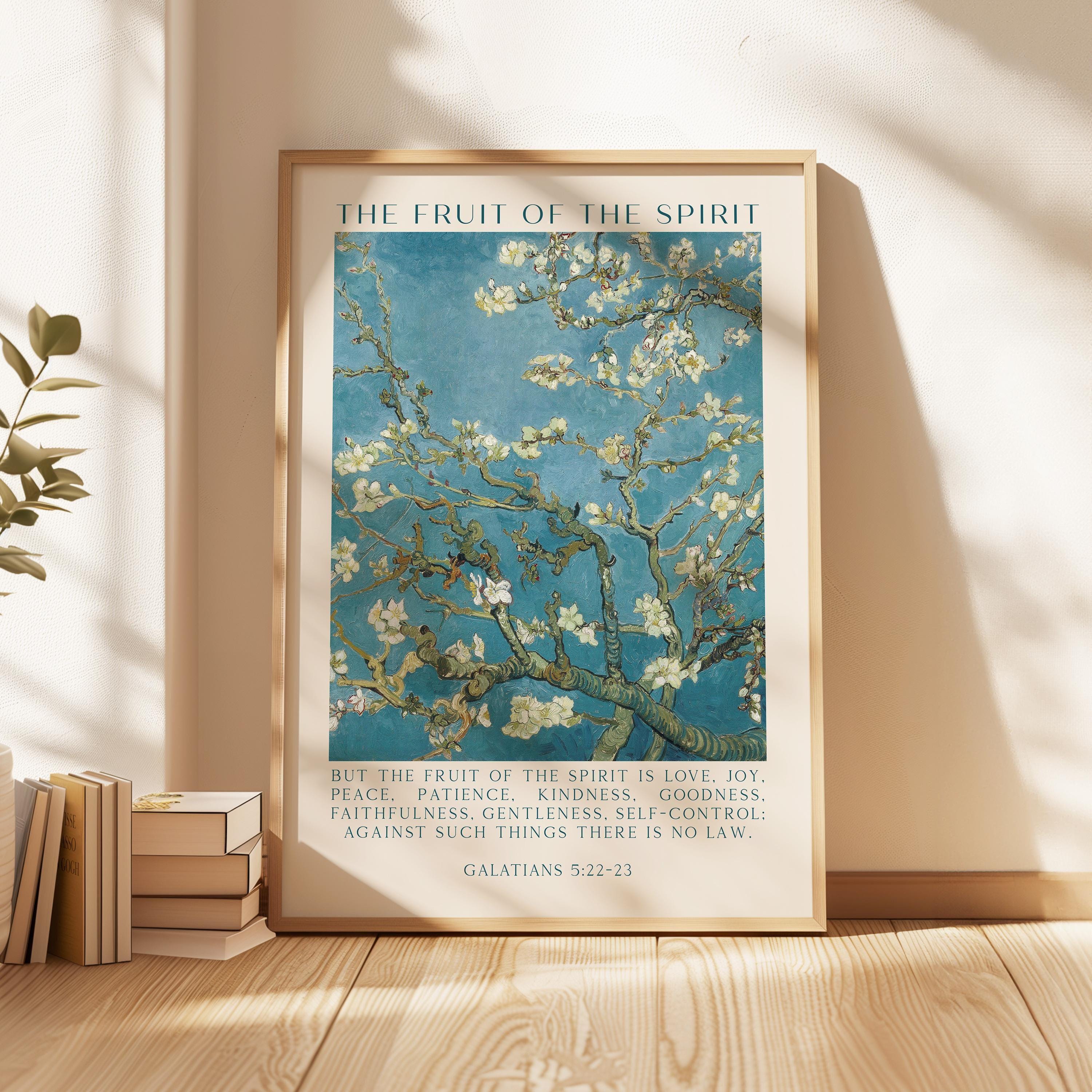 Fruit of the Spirit, Galatians 5:22•23, Vincent van Gogh Almond Blossoms, Art Print