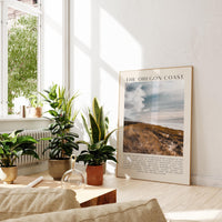 The Oregon Coast Typography Art Print, Sitka Sedge, Cape Kiwanda, Photo, Travel, The People's Coast