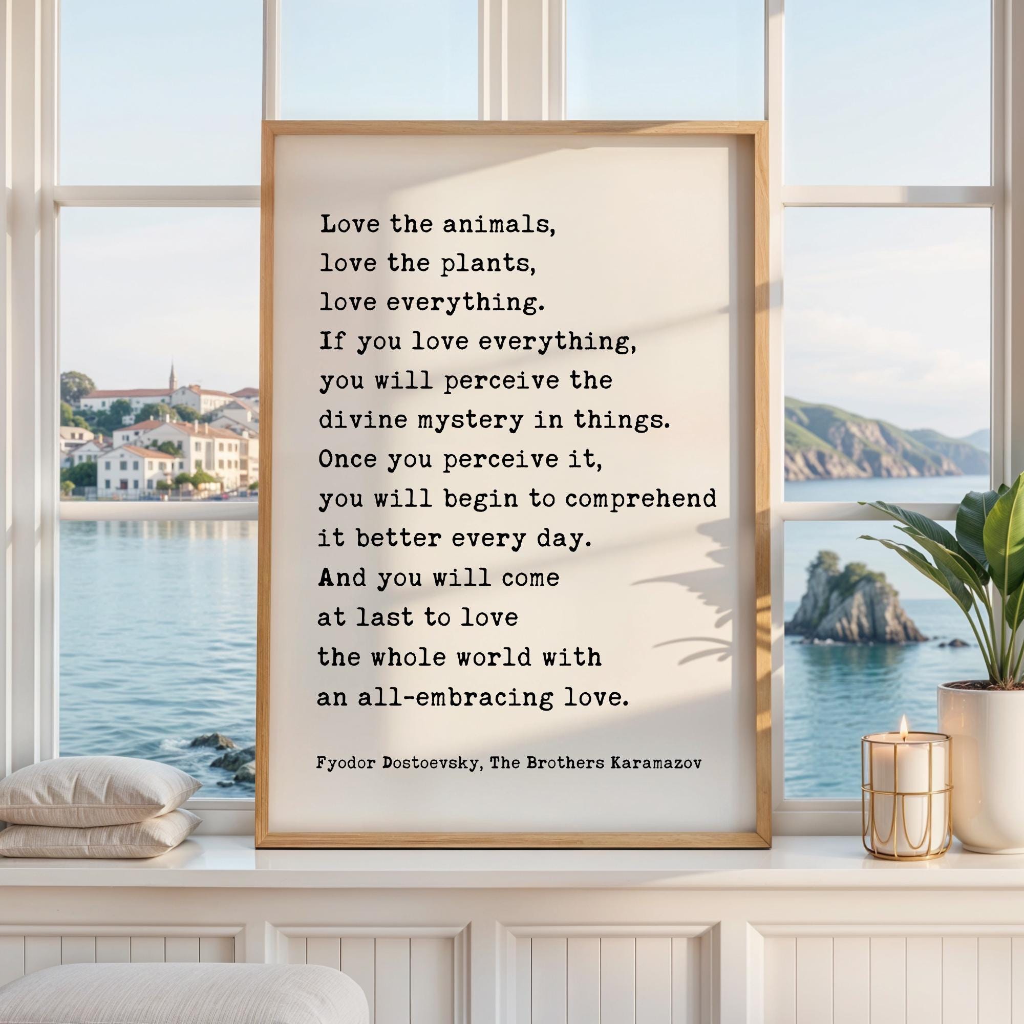 Fyodor Dostoevsky Wall Art • White Nights Quote • Typography Art Print • Literature