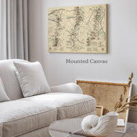 Oregon Skyline Trail: Vintage Trail Map Art Print, 1936 US Forest Service