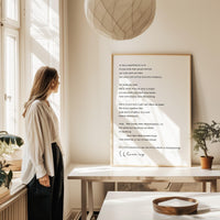 of this sunset(which is so filled with fear people bells) by E.E. Cummings Poem Typography Art Print (1925)