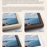 a picture frame with a picture of the ocean in it