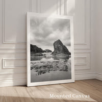 Bandon Beach Black White Photo Print Oregon Coast, Wall Art Moody, Photography Jessie Dysart