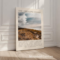 The Oregon Coast Typography Art Print, Sitka Sedge, Cape Kiwanda, Photo, Travel, The People's Coast