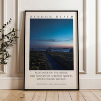 Bandon Beach Oregon Print by Jessie Dysart, Coastal Photography & Haiku Typography Art