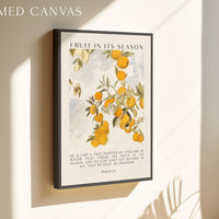 Fruit in Its Season, He is like a tree planted by streams of water that yields its fruit in its season... Psalm 1:3, Typography Art Print