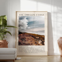 The Oregon Coast Typography Art Print, Sitka Sedge, Cape Kiwanda, Photo, Travel, The People's Coast