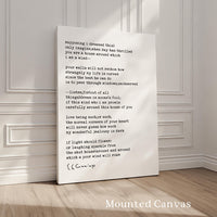 Mounted Canvas