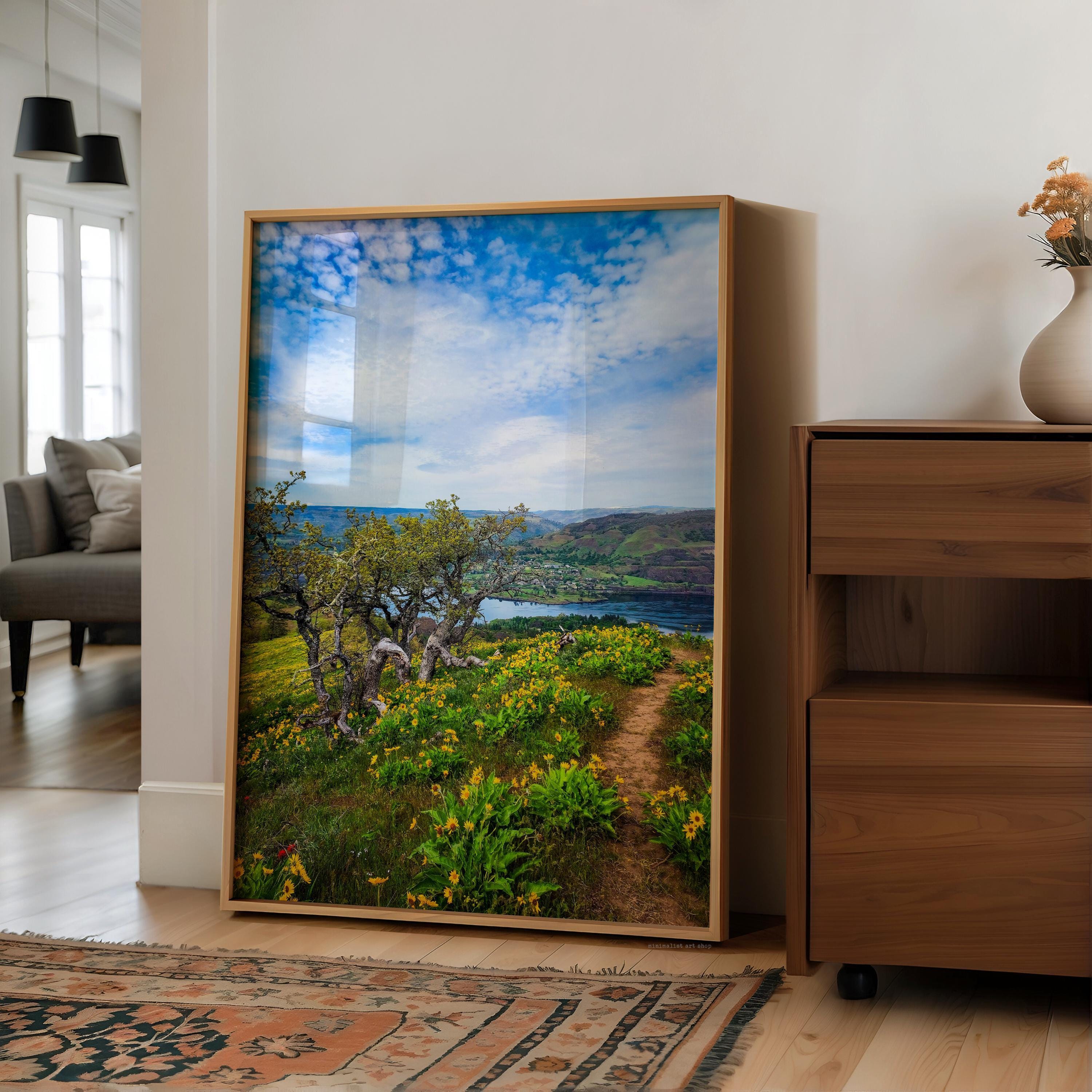 Oregon Landscape Photography Print – Tom McCall Point Trail Wall Art – Columbia River Gorge – PNW Nature Photo by Jessie Dysart