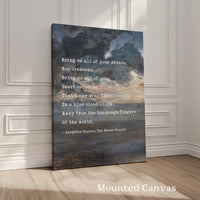 The Dream Keeper by Langston Hughes • Typography Art Print • Inspirational (1926)