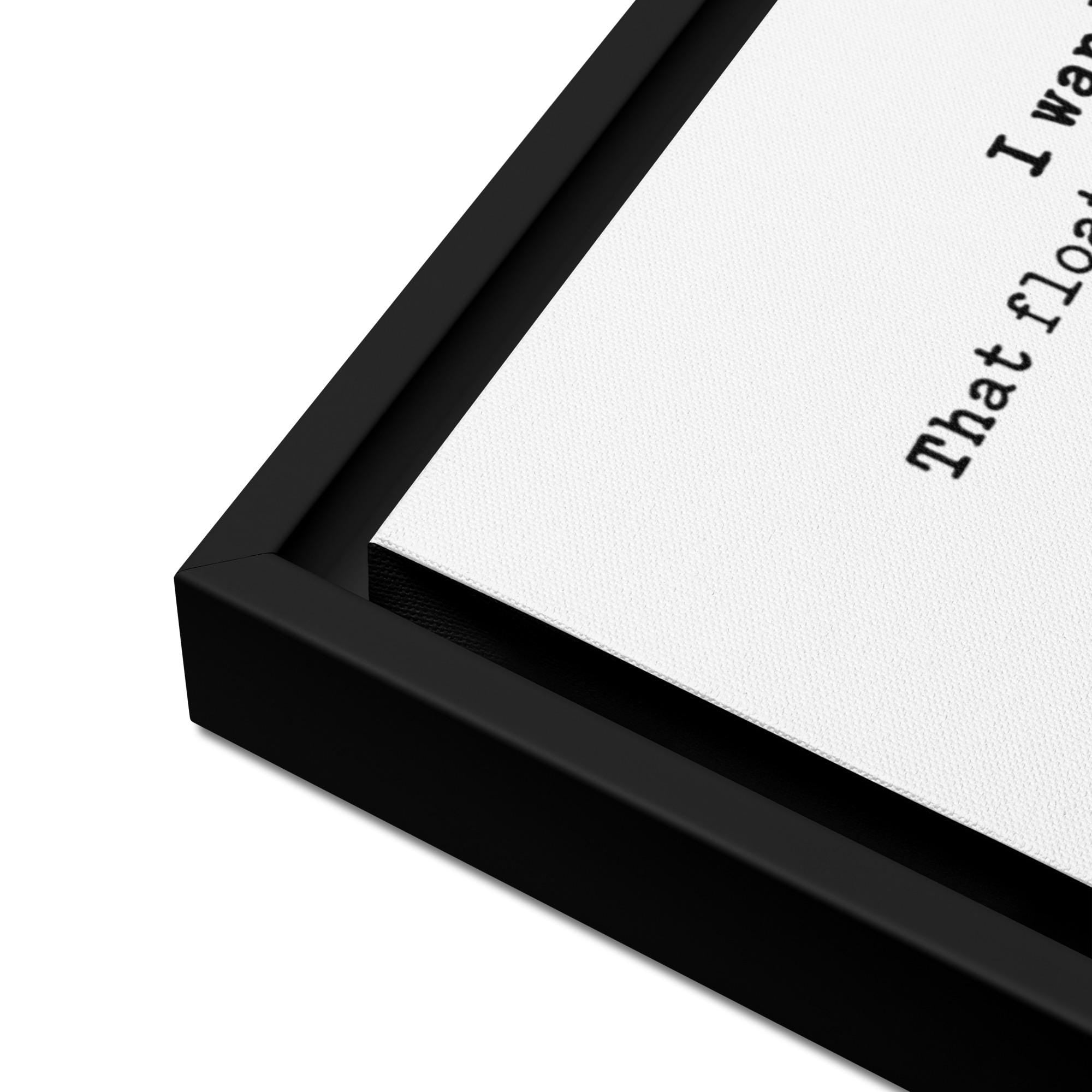 I Wandered Lonely as a Cloud Poem by William Wordsworth Framed Canvas Art (1804)