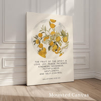 Fruit of the Spirit, Is love, joy, peace, patience, kindness, Galatians 5:22•23, Art Print