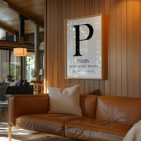 Paris, France with GPS Coordinates Minimalist Typography Art Print • Île-de-France • Travel • Adventure