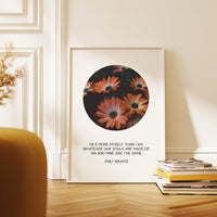 Emily Bronte Quote, Romantic Typography Wall Art Print, Wuthering Heights, Love Decor