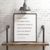 To be yourself .... greatest accomplishment. - Ralph Waldo Emerson - Inspiration Quotes - Entrepreneur Gift - Independence - Typography Art