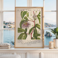 I Am The Vine • You Are the Branches • Mary Walcott Maypop •  John 15:5 • Art Print