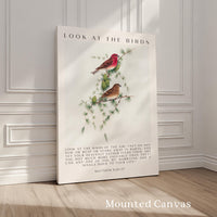 Matthew 6:26-27 Bible Verse Print, Look at the Birds Scripture Wall Art