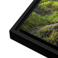 Lower South Falls at Silver Falls State Park, Oregon,  Framed Canvas Art Print