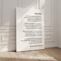 Invictus by William Henley Poem Art Print,  I am the master of my fate: Literary Prints (1888)
