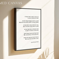 I think that I shall never see A poem lovely as a tree. • Trees by Joyce Kilmer • Typography Art Print (1913)