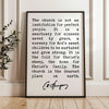 Charles Spurgeon Quote The Church is not an institution for perfect people Art Print,  Christian Quotes - Religion Quotes - Spiritual Quote